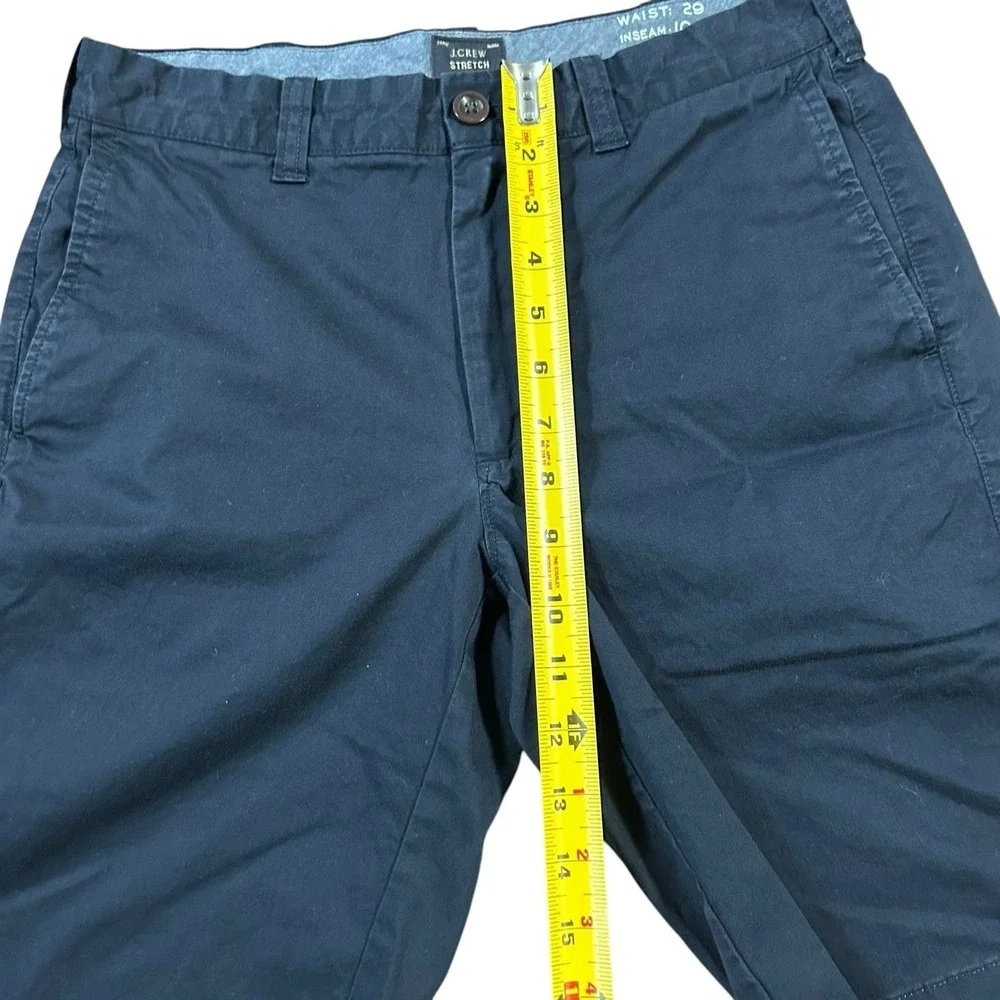 J Crew Stretch Shorts Mens‎ 29x10.5 Cotton Navy Blue Preppy Chino